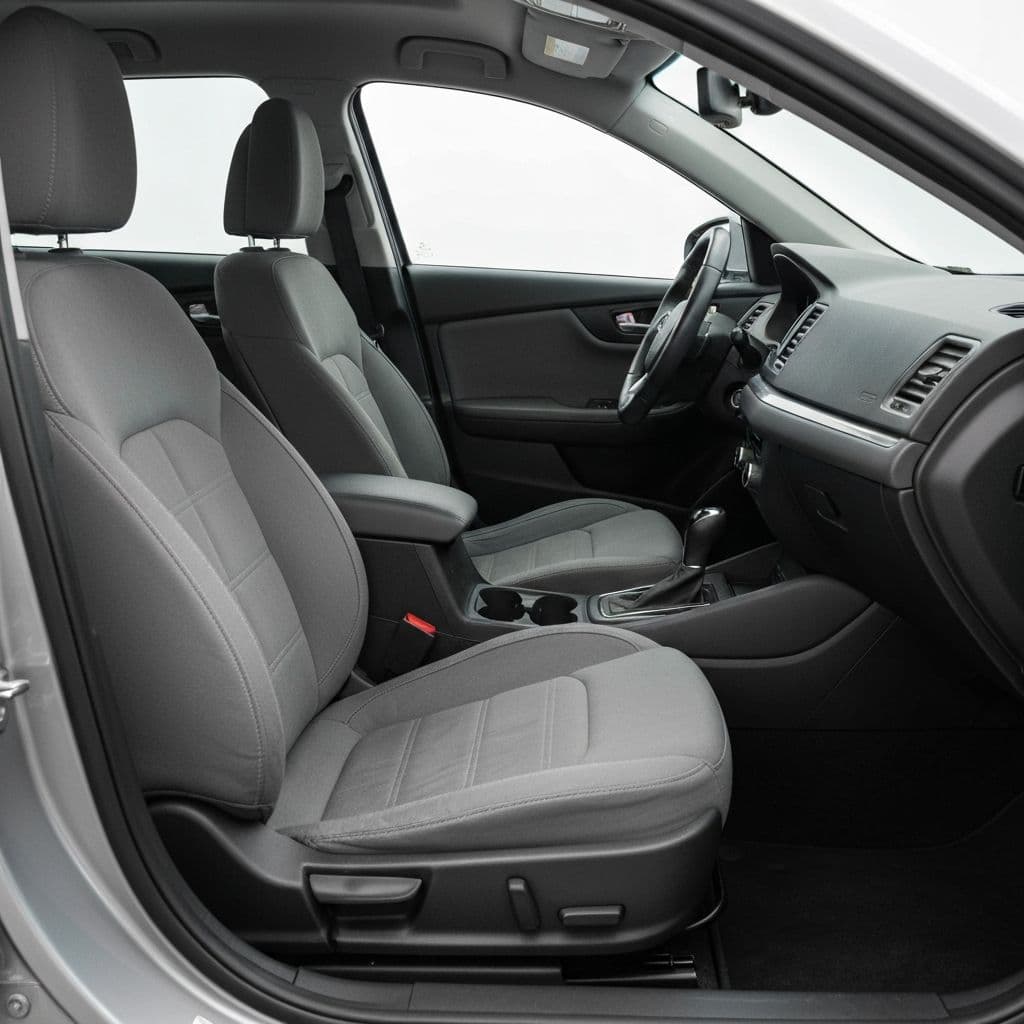 Clean car interior after professional detailing