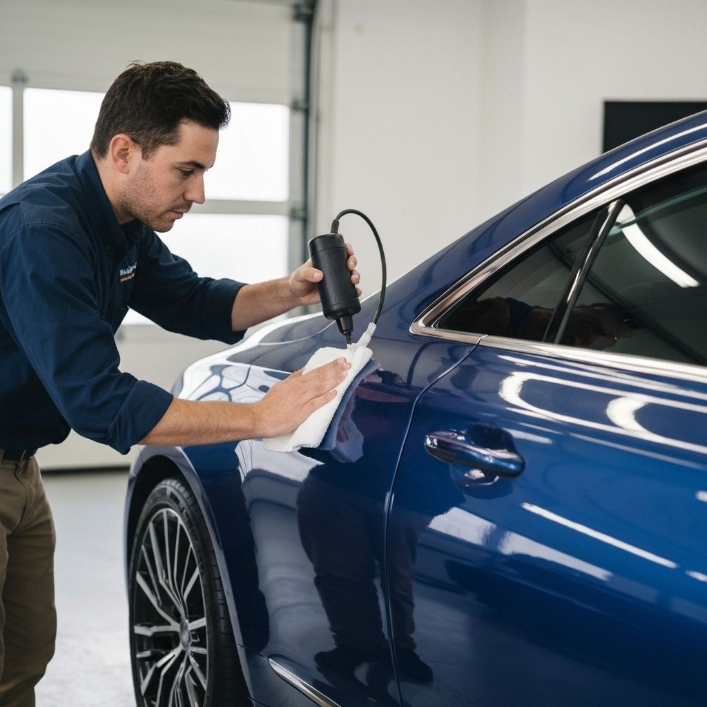 Professional ceramic coating application