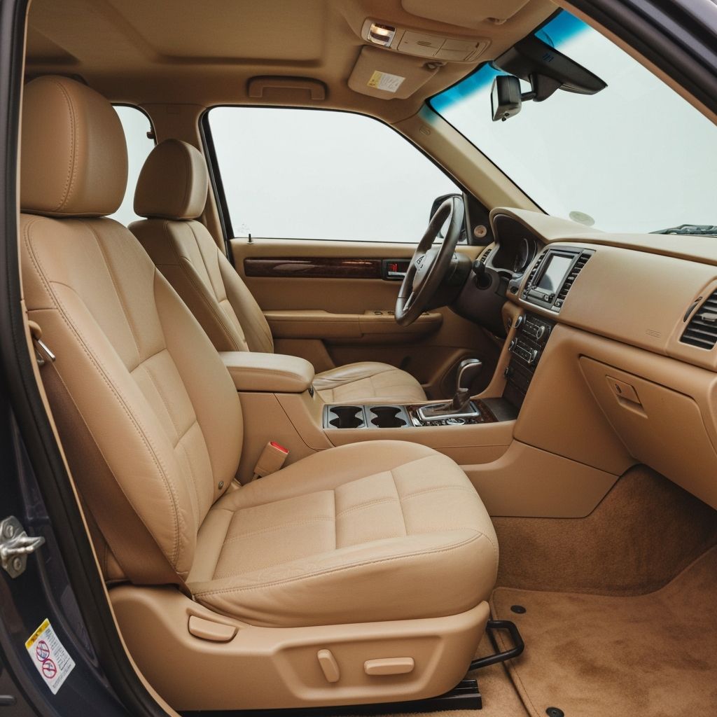 Clean car interior after professional detailing