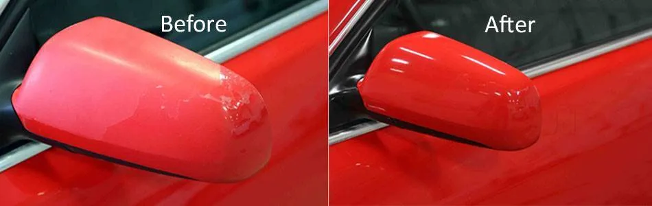 Car shine before and after comparison