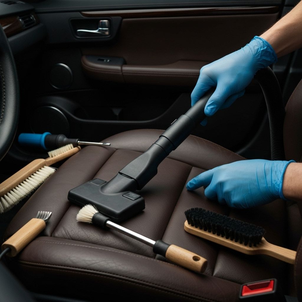 Professional interior detailing and vacuuming